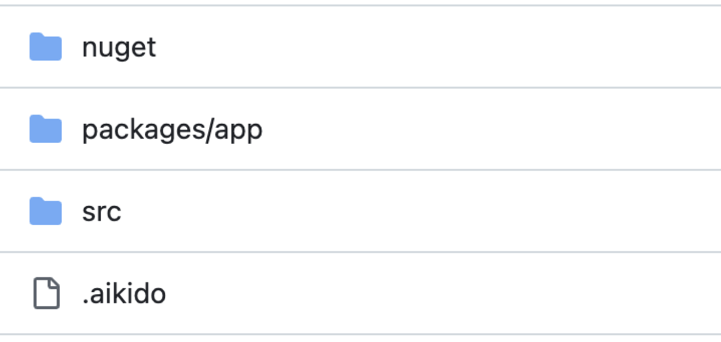 Project directory with .aikido config file.
